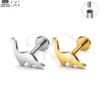 SG4066 - ASTM F136 Titanium Penguin Design Labret Wholesale
