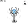SG4074 - Bulk Spider Zircon Titanium Labret Jewelry - Image 6