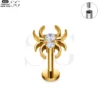 SG4074 - Bulk Spider Zircon Titanium Labret Jewelry - Image 2