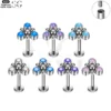 SG4102 - F136 Titanium Triple Gem Ball Design Labrets