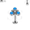 SG4102 - F136 Titanium Triple Gem Ball Design Labrets - Image 2