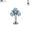 SG4102 - F136 Titanium Triple Gem Ball Design Labrets - Image 4