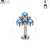SG4102 - F136 Titanium Triple Gem Ball Design Labrets - Image 7
