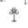 SG4102 - F136 Titanium Triple Gem Ball Design Labrets - Image 8