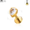 SG4110 - Single Marquise Design Threaded Labrets with Customizable Zircon - Image 2