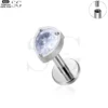 SG4110 - Single Marquise Design Threaded Labrets with Customizable Zircon - Image 3