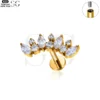 SG4112 - Alternating Zircon Design Threaded Labrets with Customizable Colors - Image 3