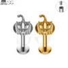 SG4124 - Pumpkin Head Titanium Labret for Helix Piercing