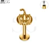 SG4124 - Pumpkin Head Titanium Labret for Helix Piercing - Image 3