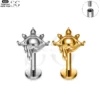 SG4130 - Eye Shape Titanium Labret for Conch Piercing