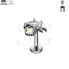 SG4135 - Dinosaur Shape Titanium Labret with Opal Gem - Image 5