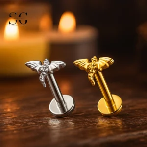 SG4137 - Animal Shape Titanium Labret for Lip & Cartilage Piercing
