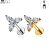 SG4153 - Leaf Shape Titanium Labret Wholesale