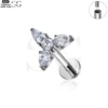 SG4153 - Leaf Shape Titanium Labret Wholesale - Image 2