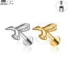SG4156 - ASTM F136 Titanium Eagle Design Threaded Labret Wholesale for Lip and Cartilage Piercings