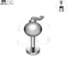SG4161 - Titanium Landmine Shape Threaded Labret - Image 3