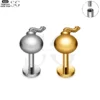 SG4161 - Titanium Landmine Shape Threaded Labret