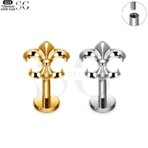 SG4164 - Island Anchor Design Titanium Threaded Labret