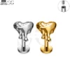 SG4166 - Satanic Heart Shape Titanium Threaded Labret