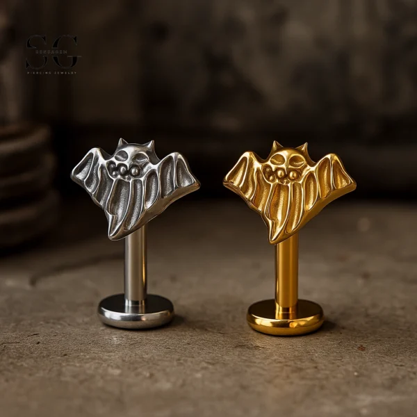 SG4168 - Wizard Shape Titanium Threaded Labret for Piercings