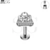 SG4171 - Handbag Shape F136 Titanium Threaded Labret for Piercings - Image 3