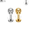 SG4172 - Ghost Face Shape F136 Titanium Threaded Labret for Piercings
