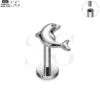 SG4175 - Dolphin Shaped F136 Titanium Threaded Labret for Piercings - Image 2