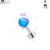 SG4187 - F136 Titanium Threaded Labret with Opal or Zircon Gem - Image 14