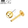 SG4195 F136 Titanium Threadless Labrets – Ball Design Piercing Jewelry