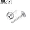 SG4195 F136 Titanium Threadless Labrets – Ball Design Piercing Jewelry - Image 2