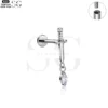 SG4222 - F136 Titanium Threaded Labret with Pendant Designs - Image 3