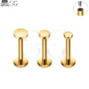 SG4231 - F136 Titanium Threaded Labret Simple Flat Top Design - Image 2