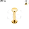 SG4231 - F136 Titanium Threaded Labret Simple Flat Top Design - Image 3