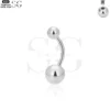 SG6017 G23 Titanium Threaded Belly Button Ring – Stylish Outer Thread Belly Piercing Jewelry - Image 5
