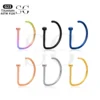 SG7021 Titanium Curved Eyebrow Barbell for Piercing