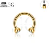 SG7023 Internally Threaded Titanium Eyebrow Barbell with Zircon - Image 4