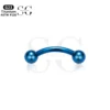 SG7023 Internally Threaded Titanium Eyebrow Barbell with Zircon - Image 6