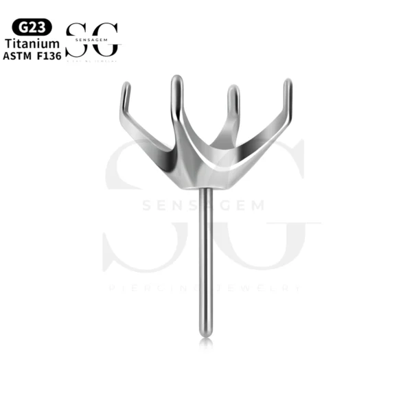 SG8009 F136 Titanium Four-Prong Piercing Attachments - Image 3