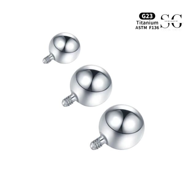 SG8014 Internally Threaded Ball for Lip, Nose, and Ear Piercings - Image 7