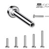 SGYS8012 Threadless Labret Post – Available in 0.8/1.0/1.2mm Thickness, 5-12mm Lengths - Image 2