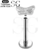 SGYS1002 Internal Thread Labret with Hollow Butterfly Design - Image 2