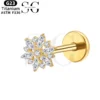 SGYS1010 Internal Thread Labret Size:1.2*8mm Material: G23 Titanium