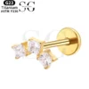 SGYS1019 Internal Thread Labret Size:1.2*8mm Material: G23 Titanium