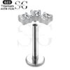 SGYS1019 Internal Thread Labret Size:1.2*8mm Material: G23 Titanium - Image 2