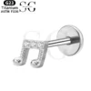 SGYS1026 Internal Thread Labret Musical Note Design