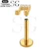 SGYS1026 Internal Thread Labret Musical Note Design - Image 2