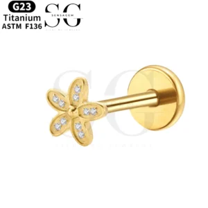 SGYS1027 Internal Thread Labret Flower Design