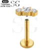 SGYS1029 Internal Thread Labret with Zircon Accent - Image 2