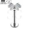 SGYS1034 Internal Thread Labret with Butterfly Design - Image 2