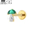 SGYS1041 Umbrella-Shaped G23 Titanium Labret with Multicolor Zircon Gemstones - Image 7